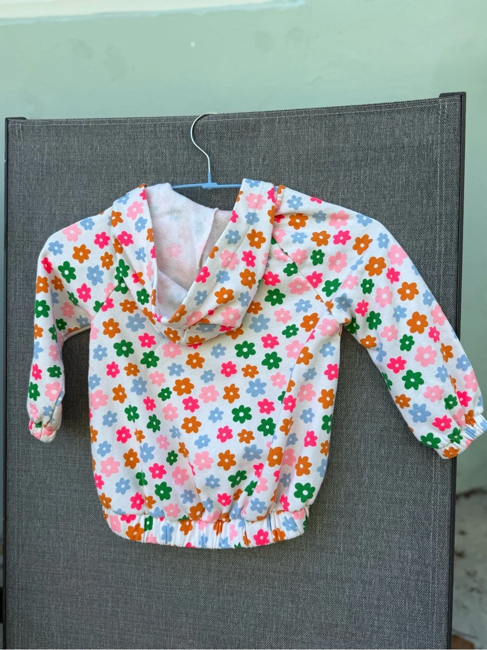 Old Navy Toddlers Hooded Sweatshirt, Cotton Blend, Floral Size 4T, Cute & Comfy